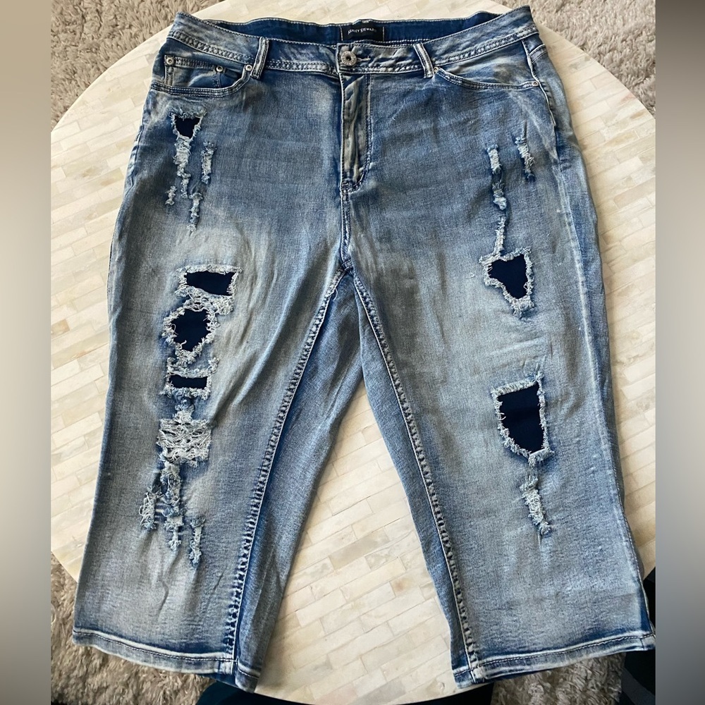 Denim Cropped Jeans